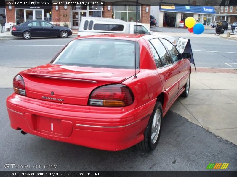 Bright Red / Graphite 1997 Pontiac Grand Am SE Sedan