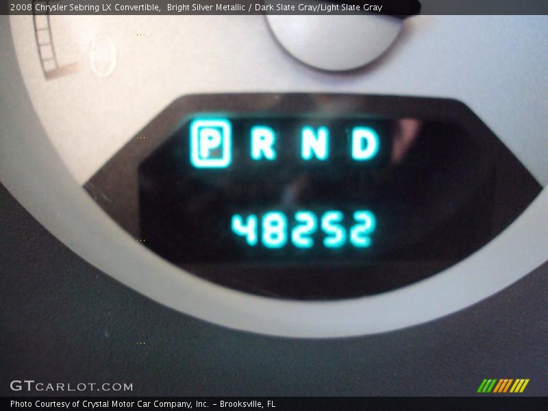 Bright Silver Metallic / Dark Slate Gray/Light Slate Gray 2008 Chrysler Sebring LX Convertible
