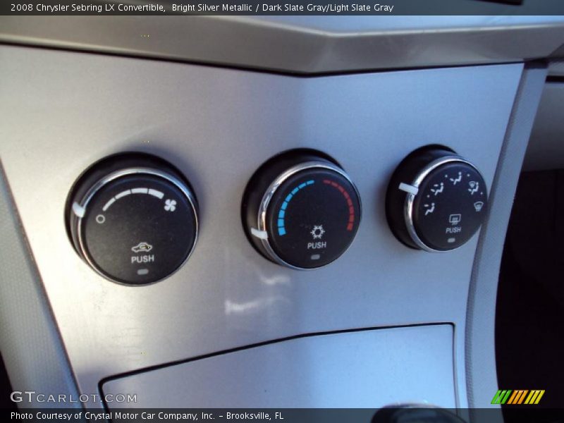 Bright Silver Metallic / Dark Slate Gray/Light Slate Gray 2008 Chrysler Sebring LX Convertible