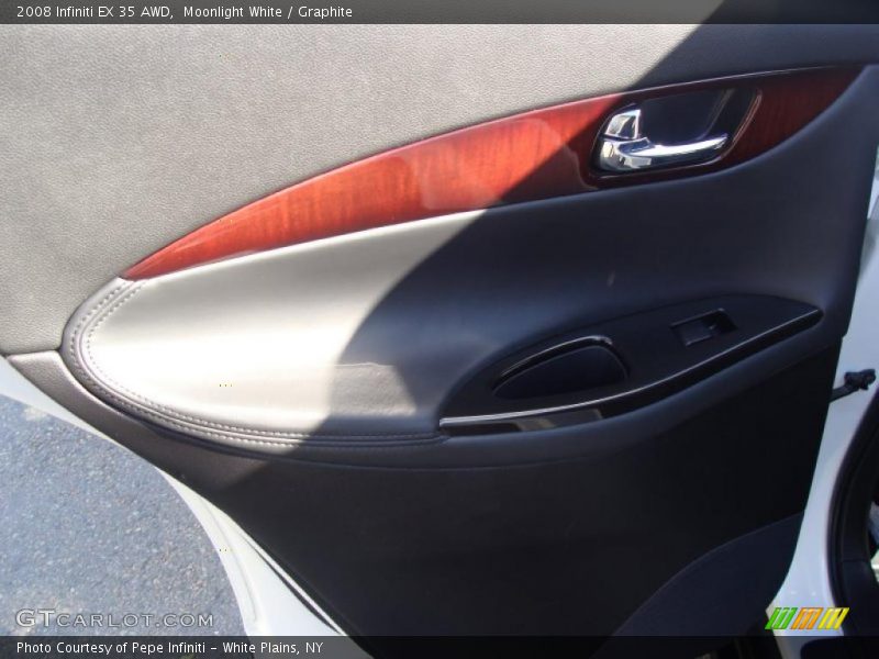 Moonlight White / Graphite 2008 Infiniti EX 35 AWD