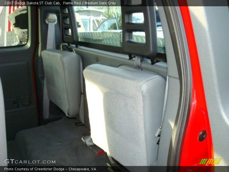 Flame Red / Medium Slate Gray 2007 Dodge Dakota ST Club Cab