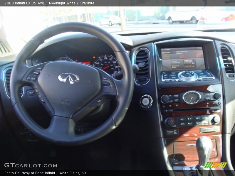 Moonlight White / Graphite 2008 Infiniti EX 35 AWD