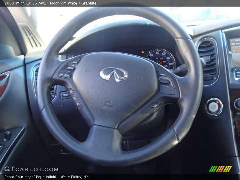 Moonlight White / Graphite 2008 Infiniti EX 35 AWD