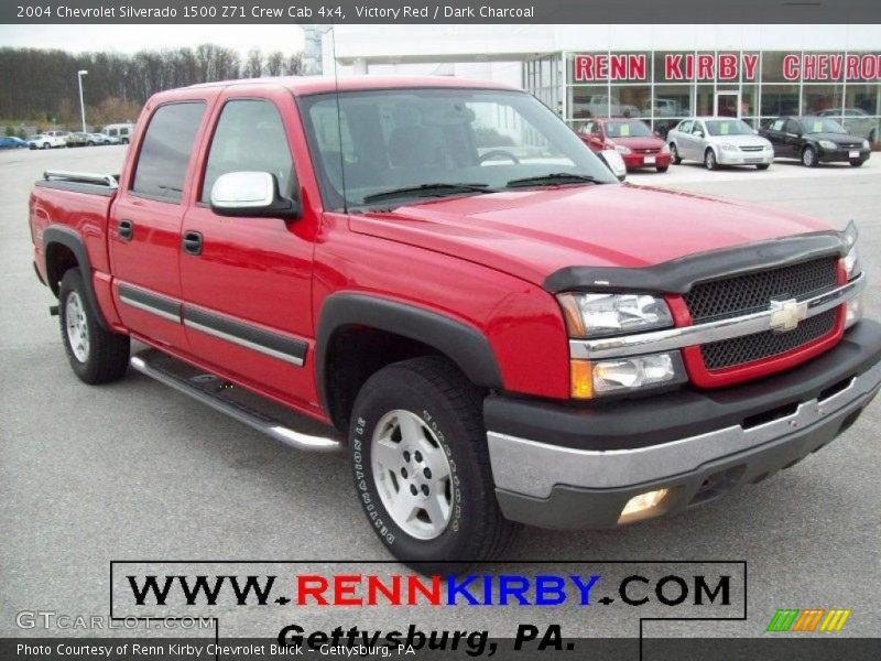 Victory Red / Dark Charcoal 2004 Chevrolet Silverado 1500 Z71 Crew Cab 4x4