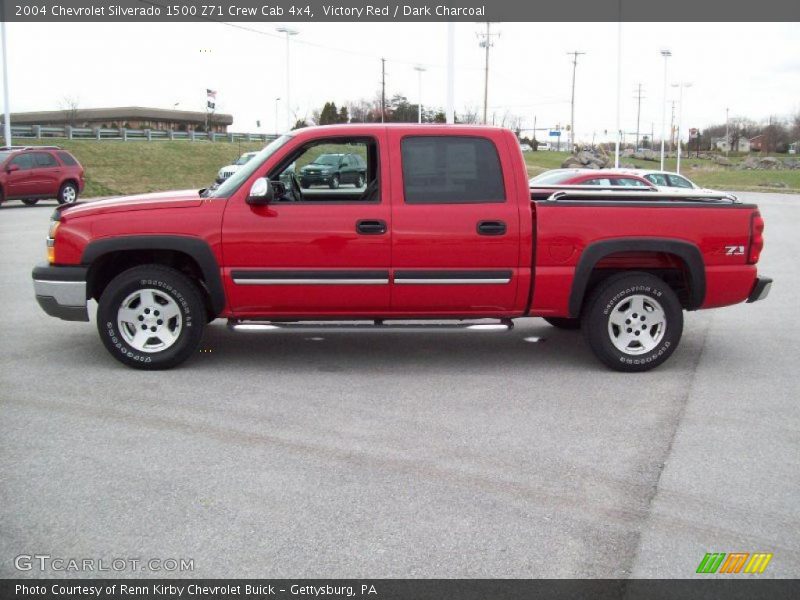 Victory Red / Dark Charcoal 2004 Chevrolet Silverado 1500 Z71 Crew Cab 4x4
