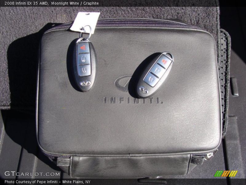 Moonlight White / Graphite 2008 Infiniti EX 35 AWD