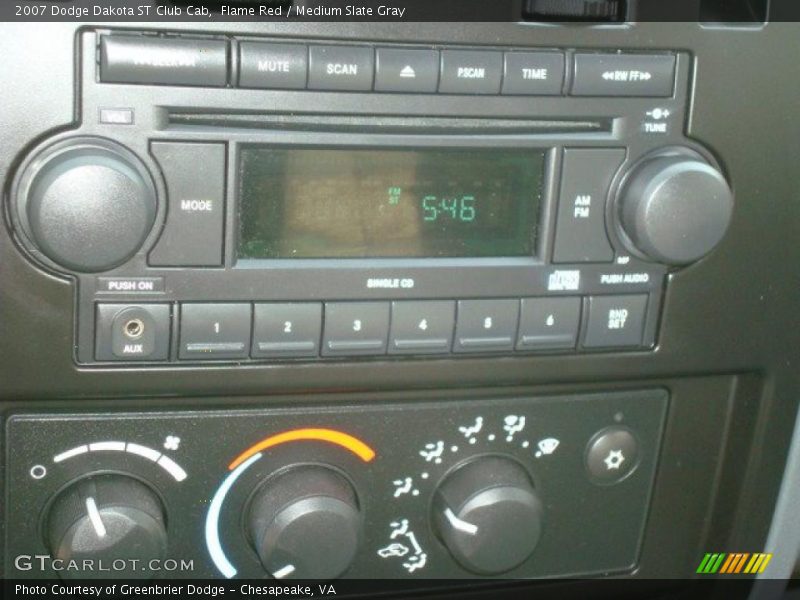 Flame Red / Medium Slate Gray 2007 Dodge Dakota ST Club Cab