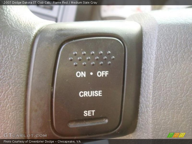 Flame Red / Medium Slate Gray 2007 Dodge Dakota ST Club Cab