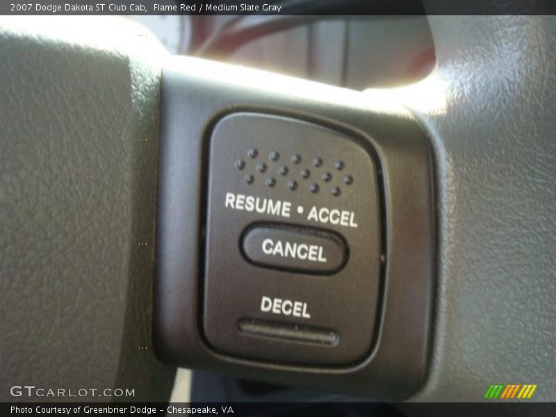 Flame Red / Medium Slate Gray 2007 Dodge Dakota ST Club Cab