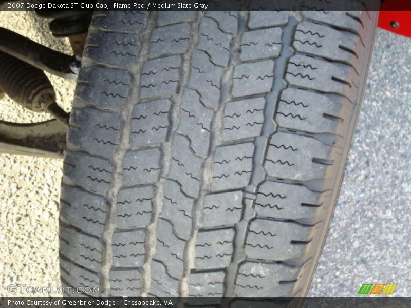 Flame Red / Medium Slate Gray 2007 Dodge Dakota ST Club Cab