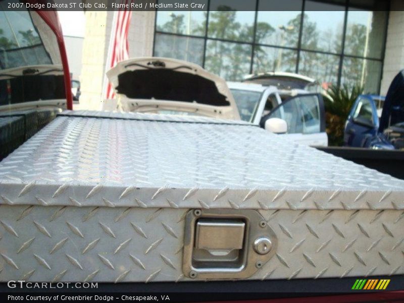 Flame Red / Medium Slate Gray 2007 Dodge Dakota ST Club Cab