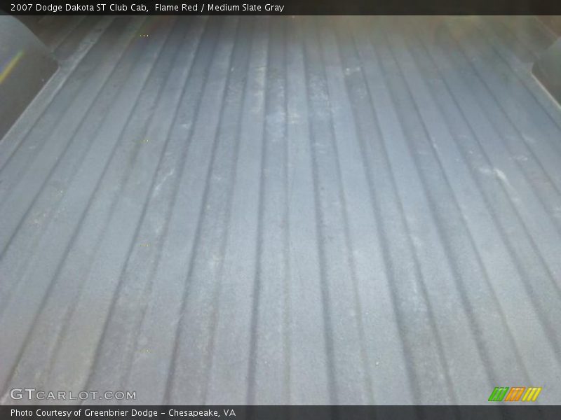 Flame Red / Medium Slate Gray 2007 Dodge Dakota ST Club Cab