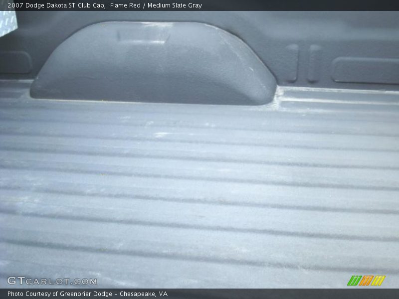 Flame Red / Medium Slate Gray 2007 Dodge Dakota ST Club Cab