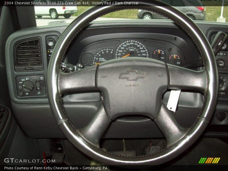 Victory Red / Dark Charcoal 2004 Chevrolet Silverado 1500 Z71 Crew Cab 4x4