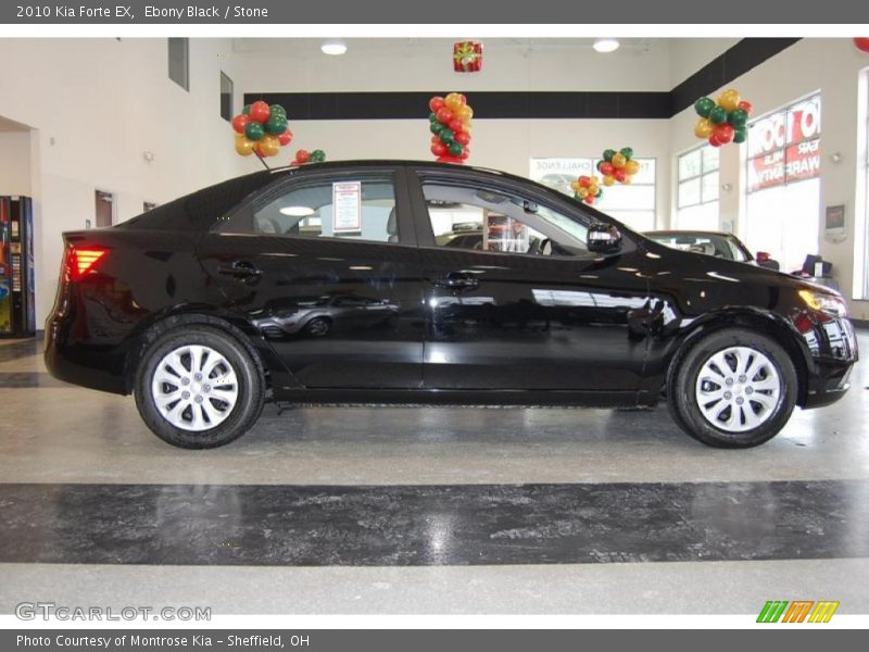 Ebony Black / Stone 2010 Kia Forte EX