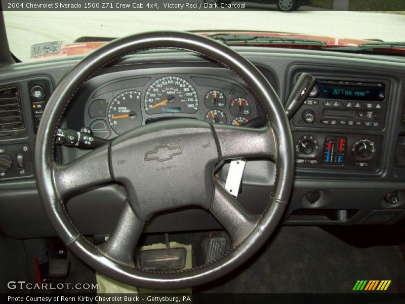 Victory Red / Dark Charcoal 2004 Chevrolet Silverado 1500 Z71 Crew Cab 4x4