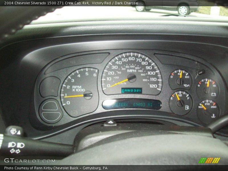 Victory Red / Dark Charcoal 2004 Chevrolet Silverado 1500 Z71 Crew Cab 4x4