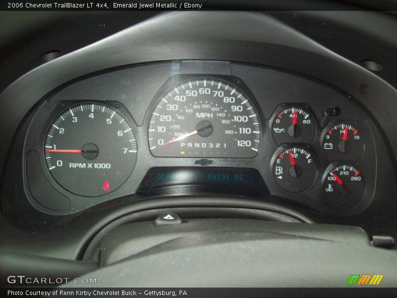 Emerald Jewel Metallic / Ebony 2006 Chevrolet TrailBlazer LT 4x4