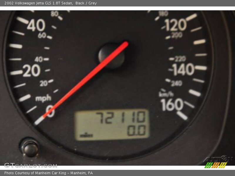 Black / Grey 2002 Volkswagen Jetta GLS 1.8T Sedan