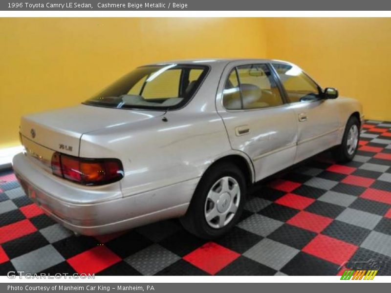 Cashmere Beige Metallic / Beige 1996 Toyota Camry LE Sedan