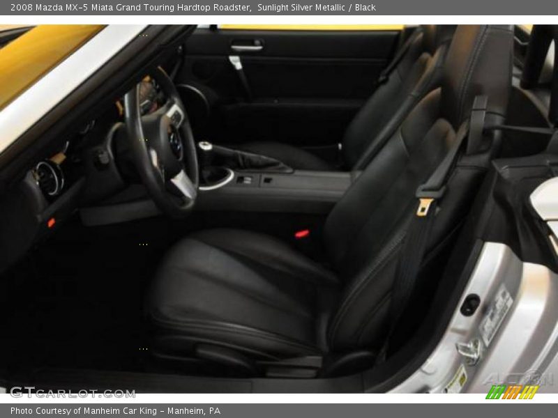 Sunlight Silver Metallic / Black 2008 Mazda MX-5 Miata Grand Touring Hardtop Roadster