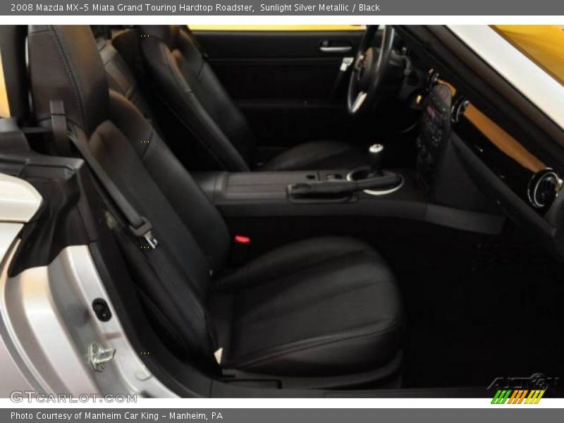 Sunlight Silver Metallic / Black 2008 Mazda MX-5 Miata Grand Touring Hardtop Roadster