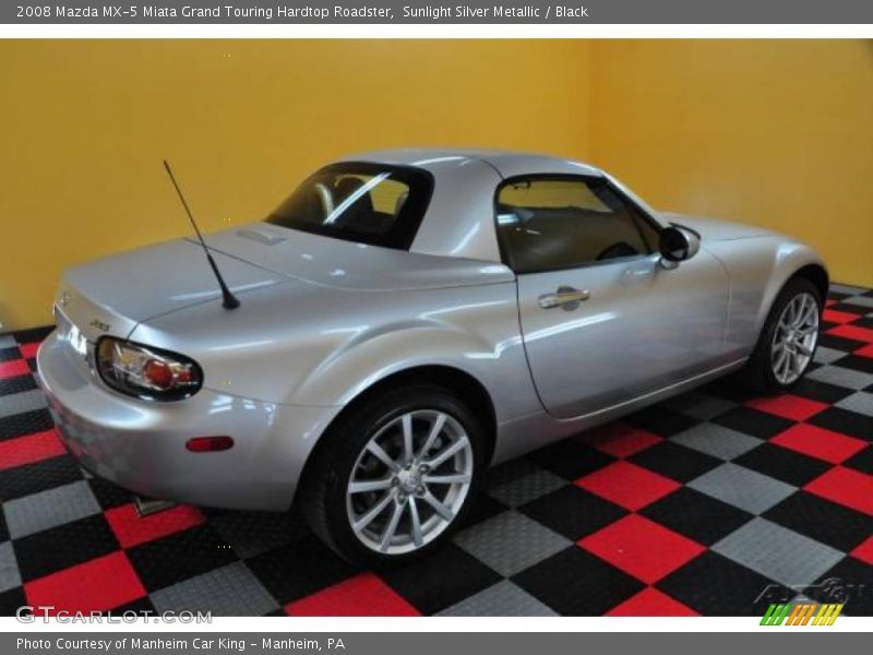 Sunlight Silver Metallic / Black 2008 Mazda MX-5 Miata Grand Touring Hardtop Roadster