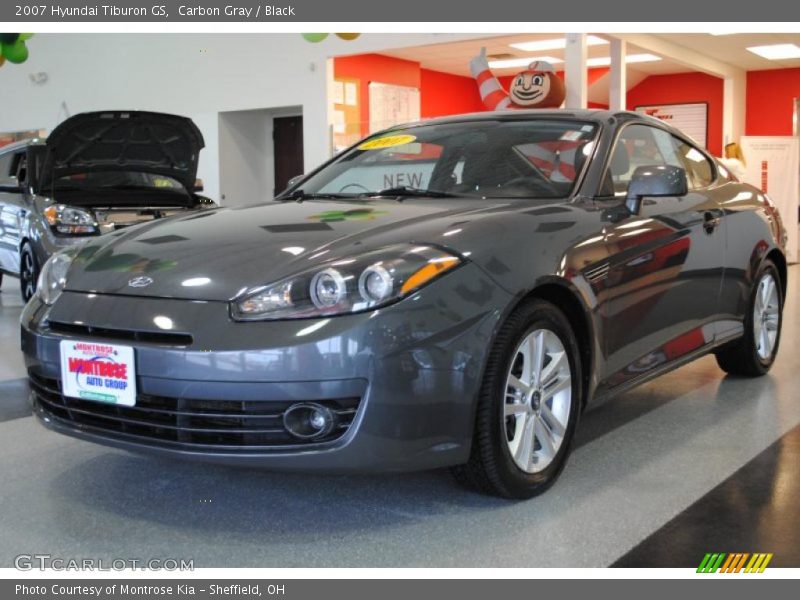 Carbon Gray / Black 2007 Hyundai Tiburon GS