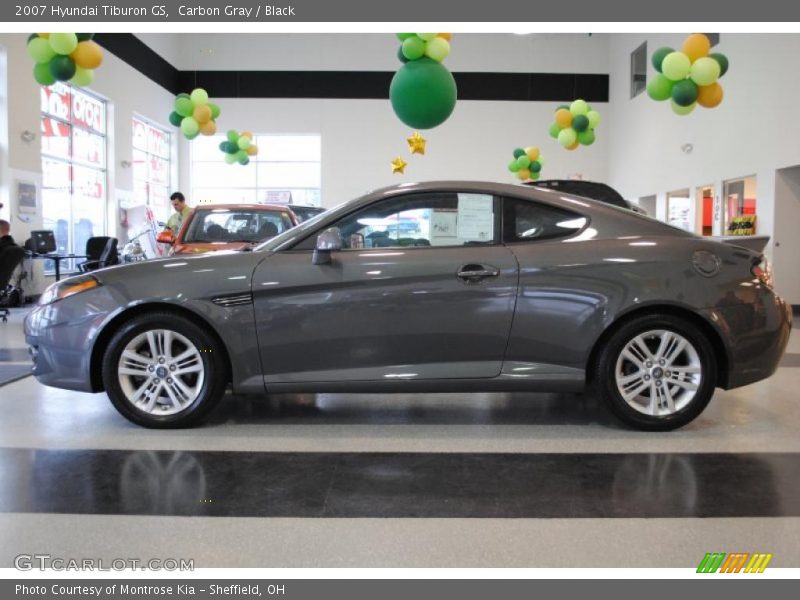 Carbon Gray / Black 2007 Hyundai Tiburon GS