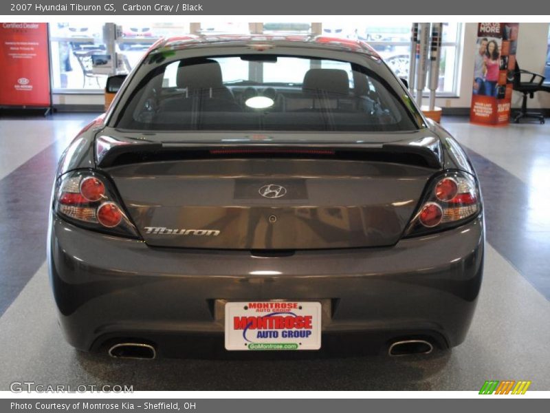 Carbon Gray / Black 2007 Hyundai Tiburon GS