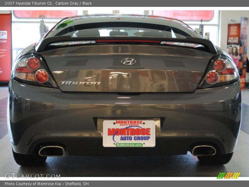 Carbon Gray / Black 2007 Hyundai Tiburon GS