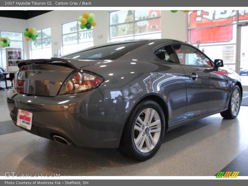 Carbon Gray / Black 2007 Hyundai Tiburon GS