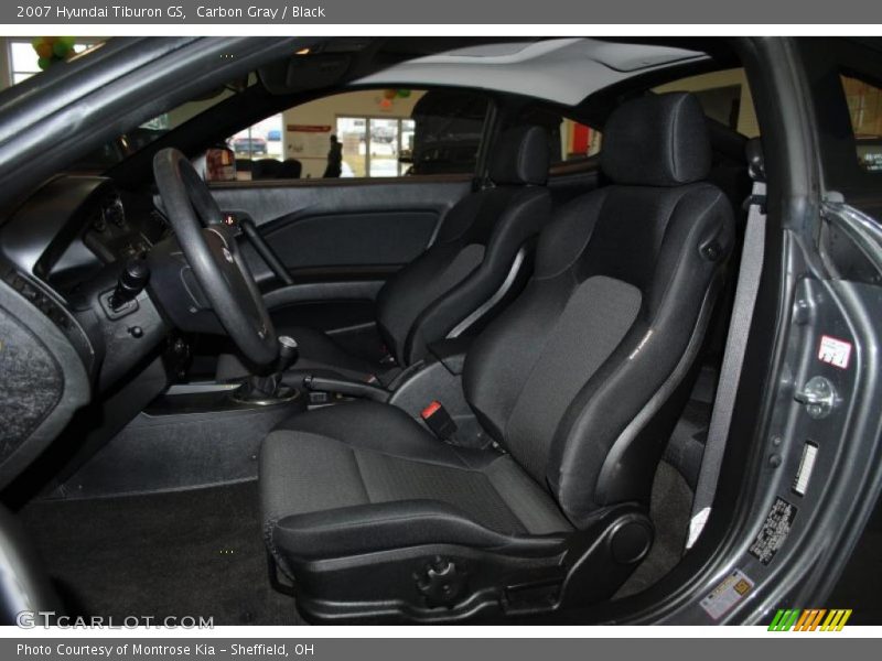 Carbon Gray / Black 2007 Hyundai Tiburon GS