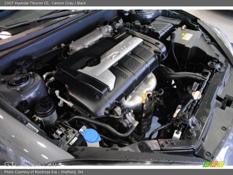 Carbon Gray / Black 2007 Hyundai Tiburon GS