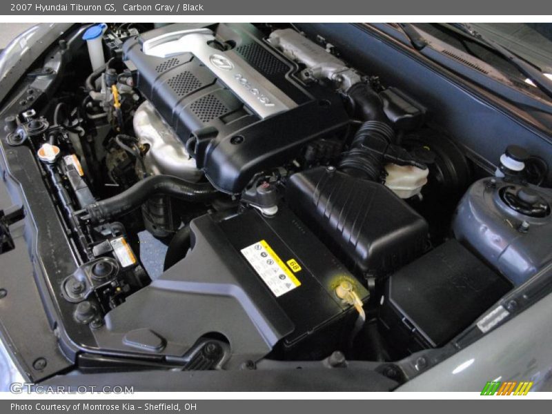 Carbon Gray / Black 2007 Hyundai Tiburon GS