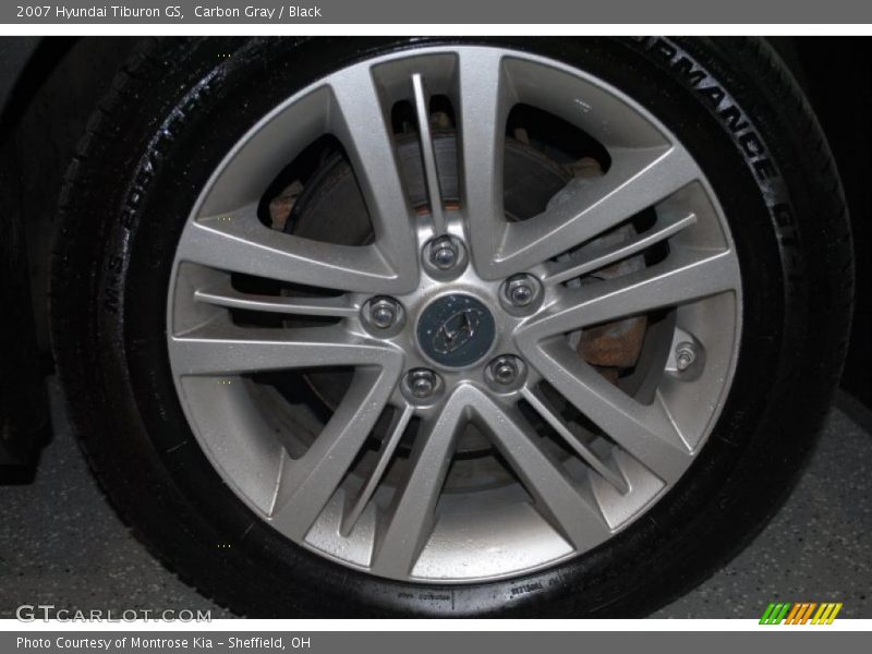 Carbon Gray / Black 2007 Hyundai Tiburon GS