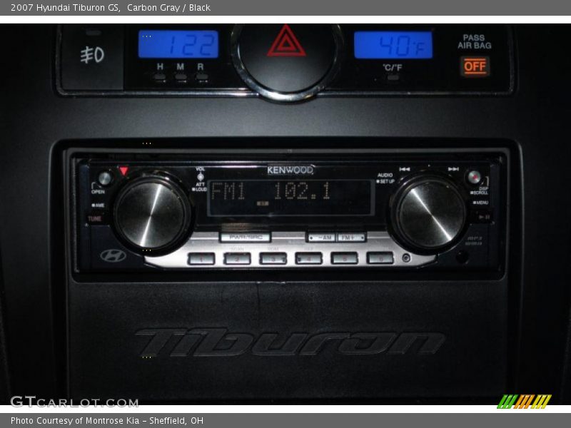 Carbon Gray / Black 2007 Hyundai Tiburon GS