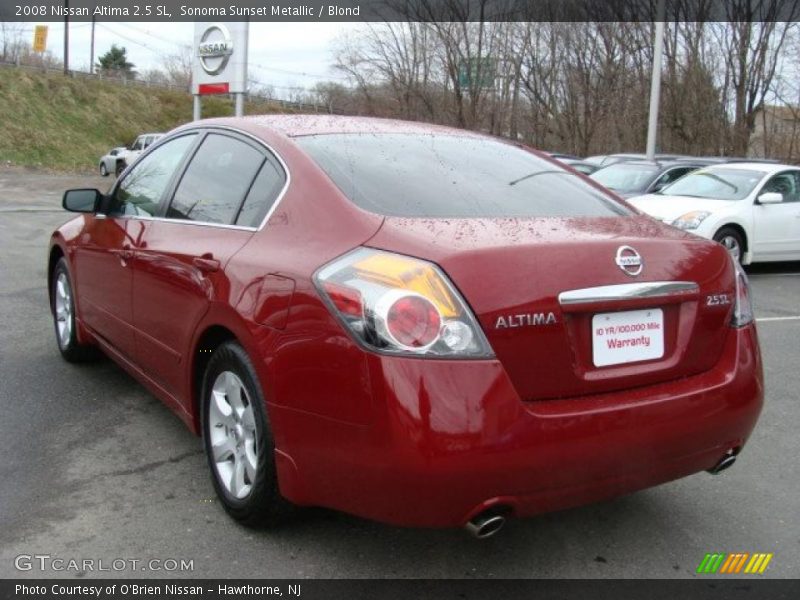Sonoma Sunset Metallic / Blond 2008 Nissan Altima 2.5 SL