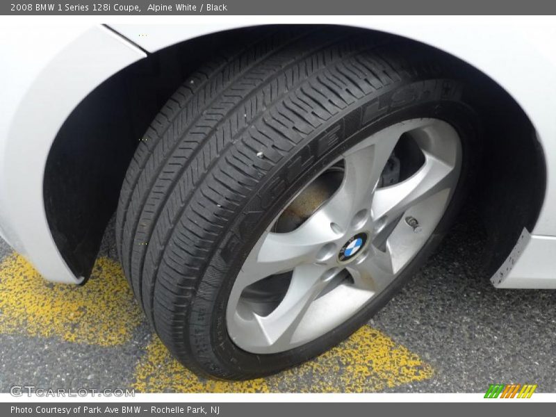 Alpine White / Black 2008 BMW 1 Series 128i Coupe