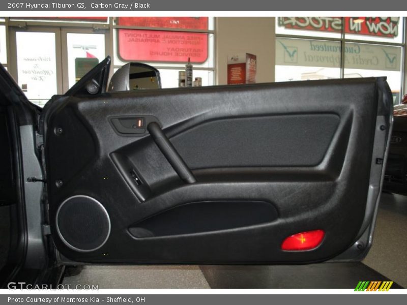 Carbon Gray / Black 2007 Hyundai Tiburon GS