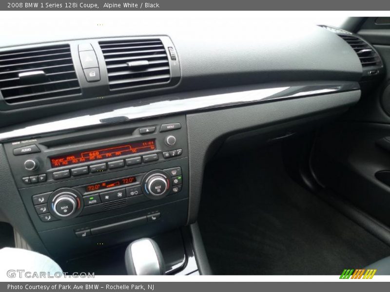 Alpine White / Black 2008 BMW 1 Series 128i Coupe