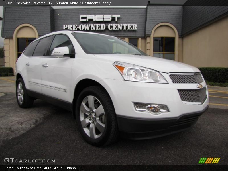 Summit White / Cashmere/Ebony 2009 Chevrolet Traverse LTZ