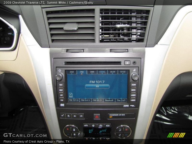 Summit White / Cashmere/Ebony 2009 Chevrolet Traverse LTZ