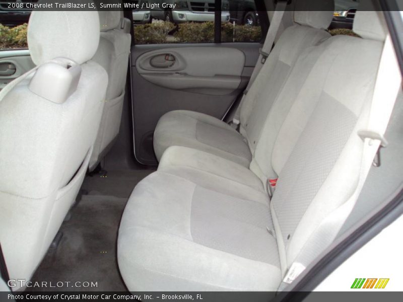 Summit White / Light Gray 2008 Chevrolet TrailBlazer LS