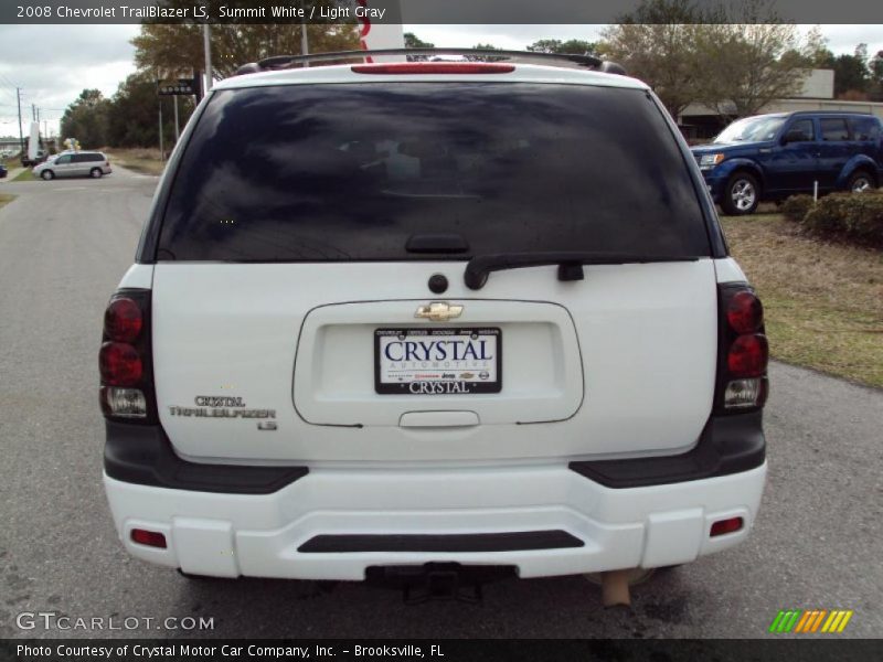 Summit White / Light Gray 2008 Chevrolet TrailBlazer LS