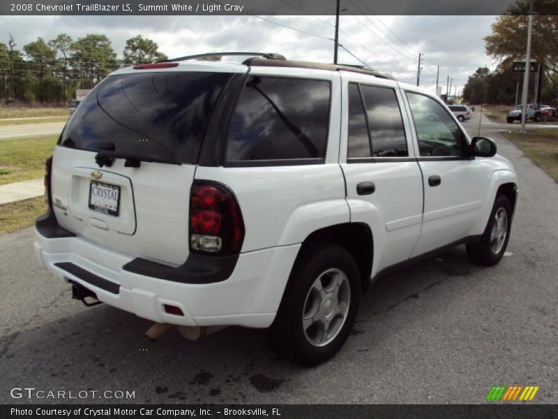 Summit White / Light Gray 2008 Chevrolet TrailBlazer LS