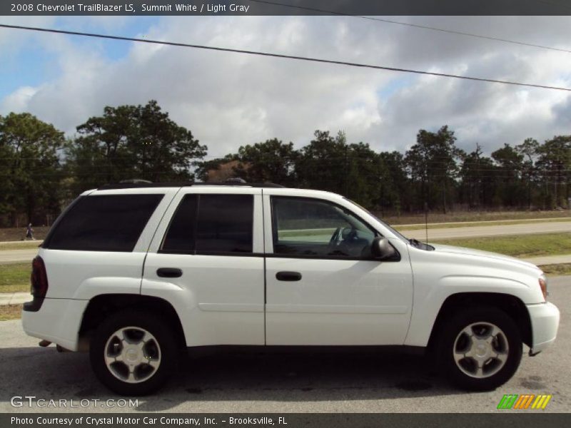 Summit White / Light Gray 2008 Chevrolet TrailBlazer LS