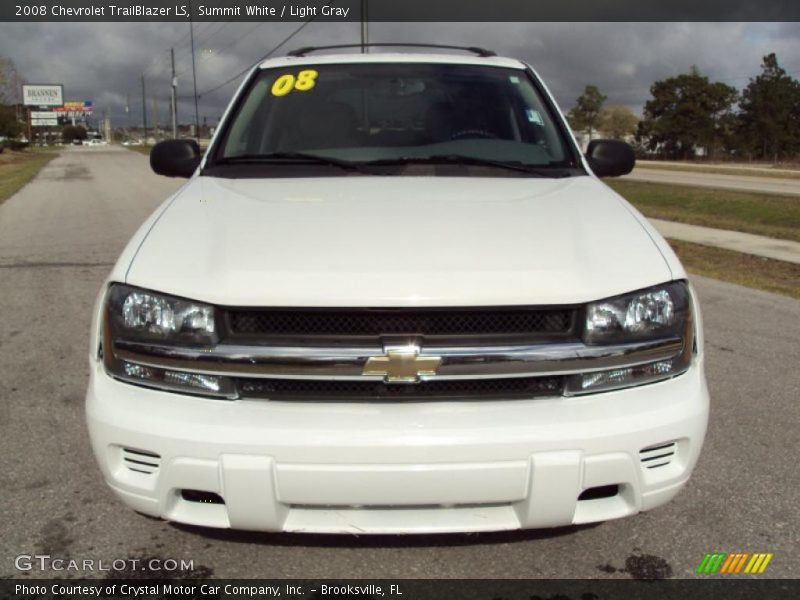 Summit White / Light Gray 2008 Chevrolet TrailBlazer LS