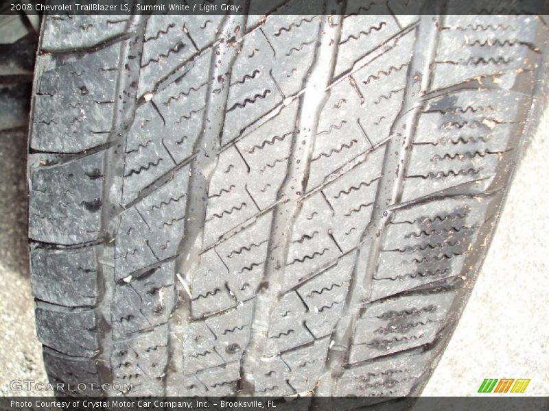 Summit White / Light Gray 2008 Chevrolet TrailBlazer LS