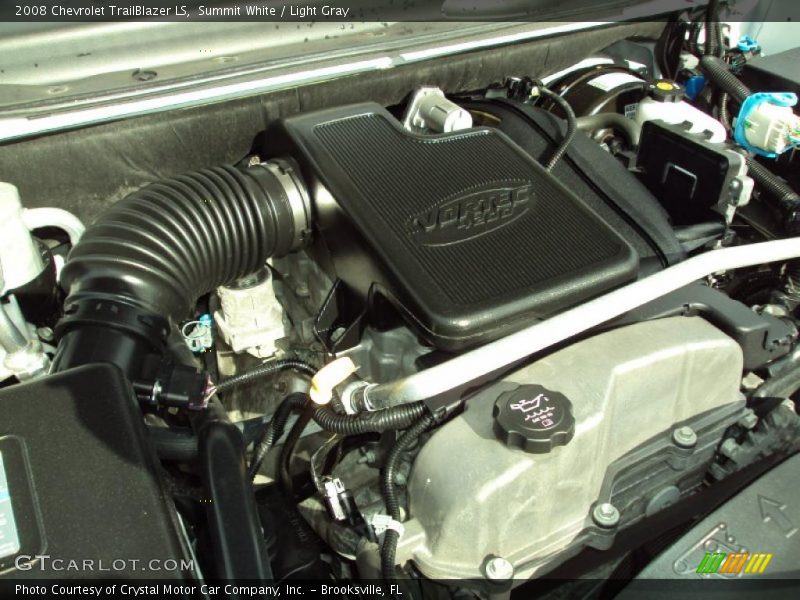 Summit White / Light Gray 2008 Chevrolet TrailBlazer LS